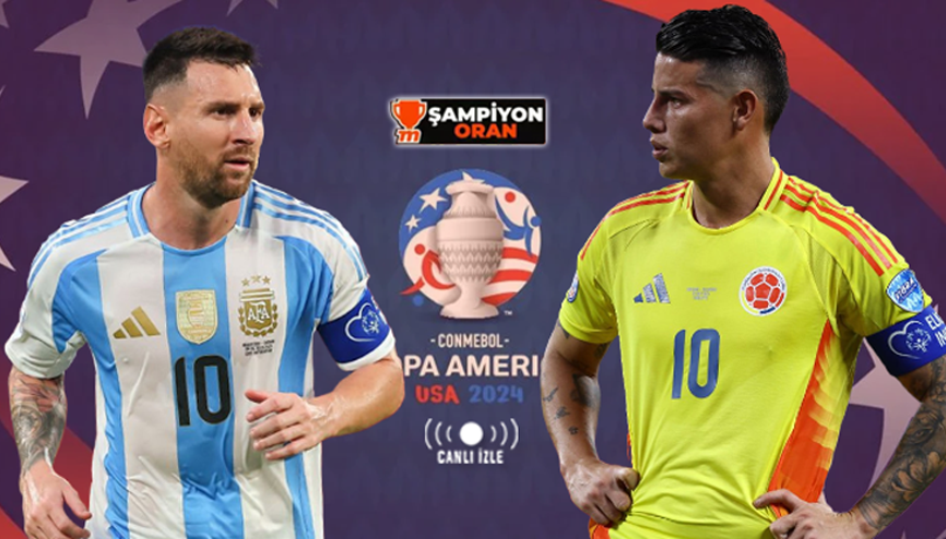 Copa America finali CANLI YAYINLA ve Türkiyenin en yüksek iddaa oranları ile Mislide Arjantin-Kolombiya son haberler...
