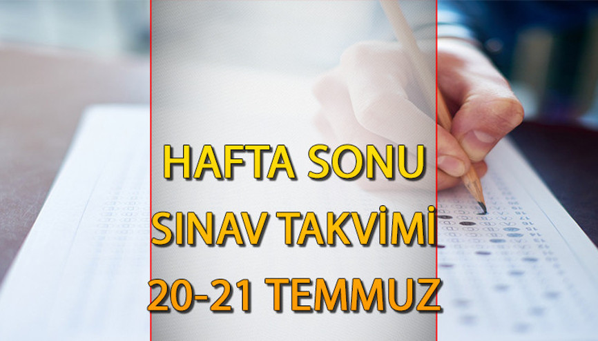 21 Temmuz ÖSYM sınav takvimi || Bugün KPSS var mı, ne zaman, saat kaçta Pazar günü hangi sınavlar var