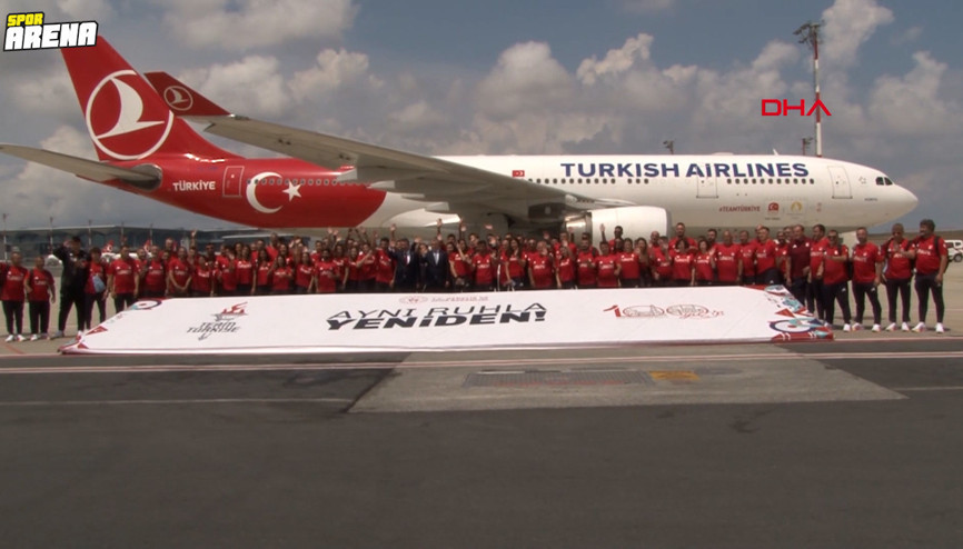 Türk sporcuların Olimpiyatlar öncesi Paris yolcuğu başladı
