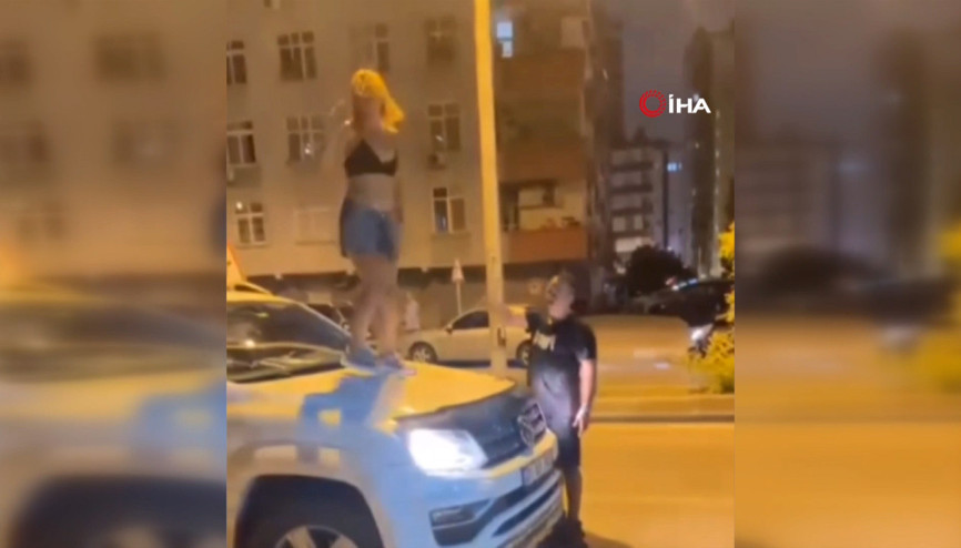 ‘Zombi’ gibi görünen bağımlı kişi ortalığı birbirine kattı