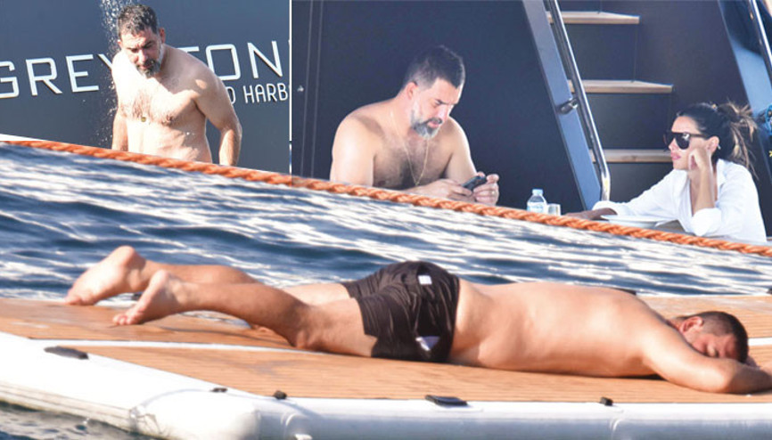 Arda Turan ile Aslıhan Doğan tekne tatilinde