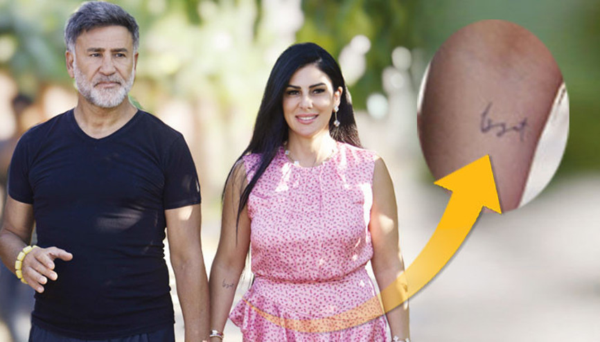 23 yıllık eşi aşkını koluna kazıttı