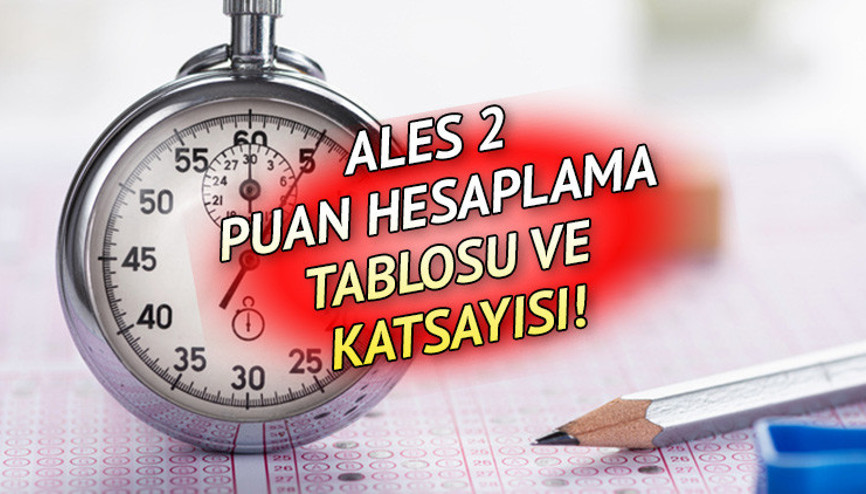 ALES SINAV PUANI HESAPLAMA TABLOSU (ÖSYM): ALES puanı nasıl hesaplanır, 4 yanlış 1 doğruyu götürüyor mu İşte katsayı formülü