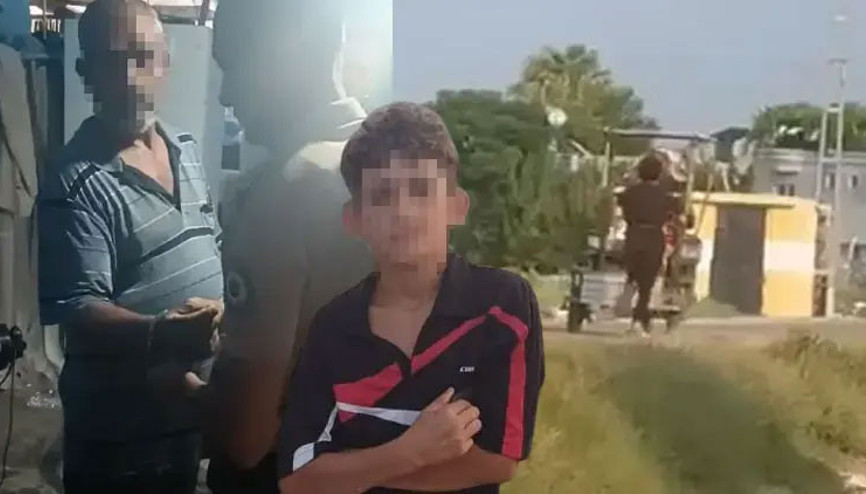 Oğlunu iple bağladığı motosikletin arkasında koşturdu Baba gözaltına alındı