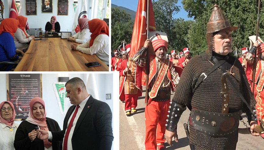 Kadınlar yönetimi ele geçirdi, erkekler mehter takımıyla köyden çıktı