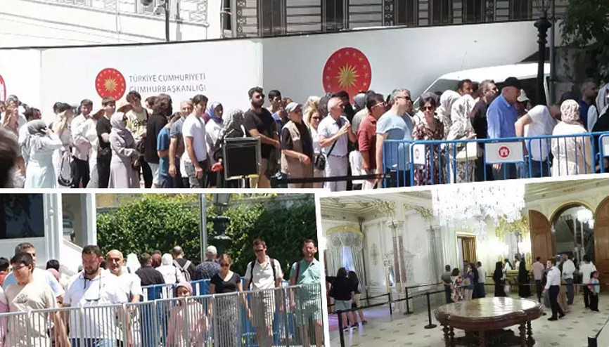 Yıldız Sarayında haftasonu yoğunluğu