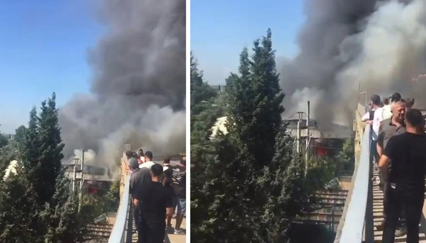 Tuzlada yat imalathanesinde yangın Kontrol altına alındı
