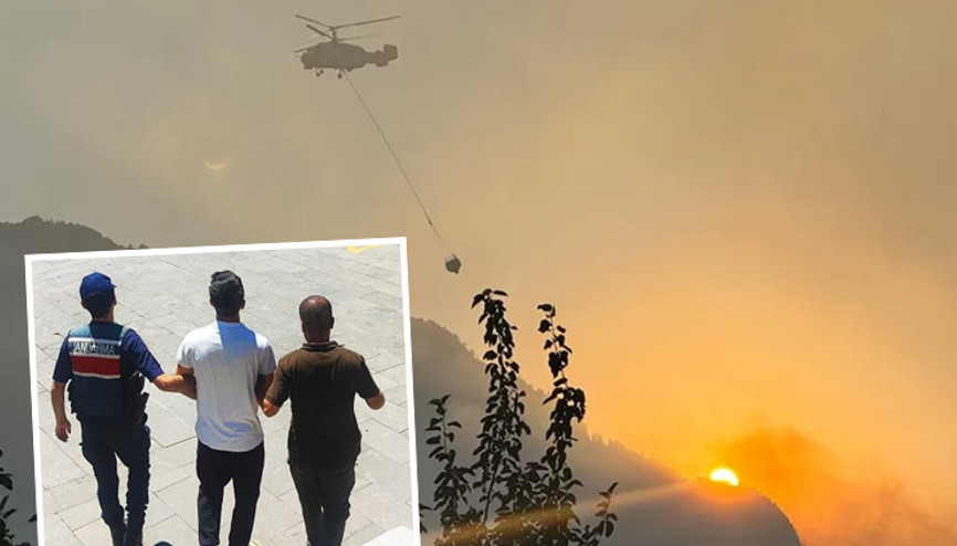 Şakanız batsın Attığı torpil 80 hektar ormanı yaktı