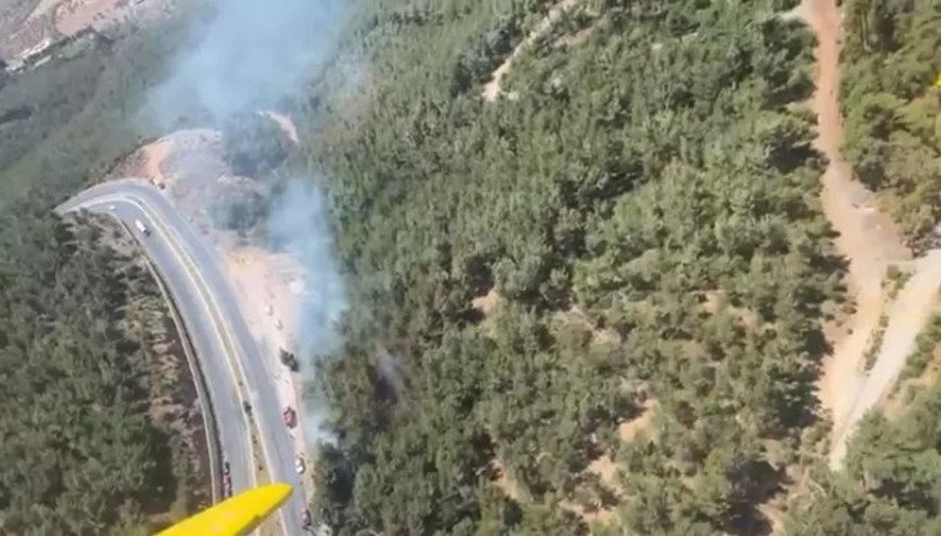 İzmir’in Kemalpaşa ilçesinde orman yangını