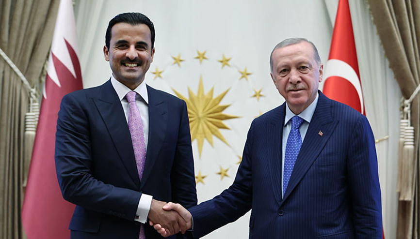 Cumhurbaşkanı Erdoğan, Katar Emiri Al Sani ile görüştü