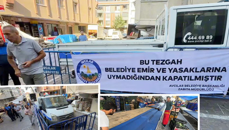 Pazara gelenler şaştı kaldı Müşteriye kötü davrandı, zabıtaya Ne yapacaksanız yapın dedi... Belediye gereğini yaptı