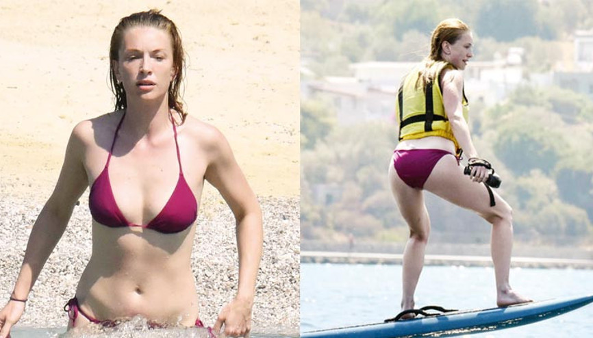 Yasemin’den sörf şov