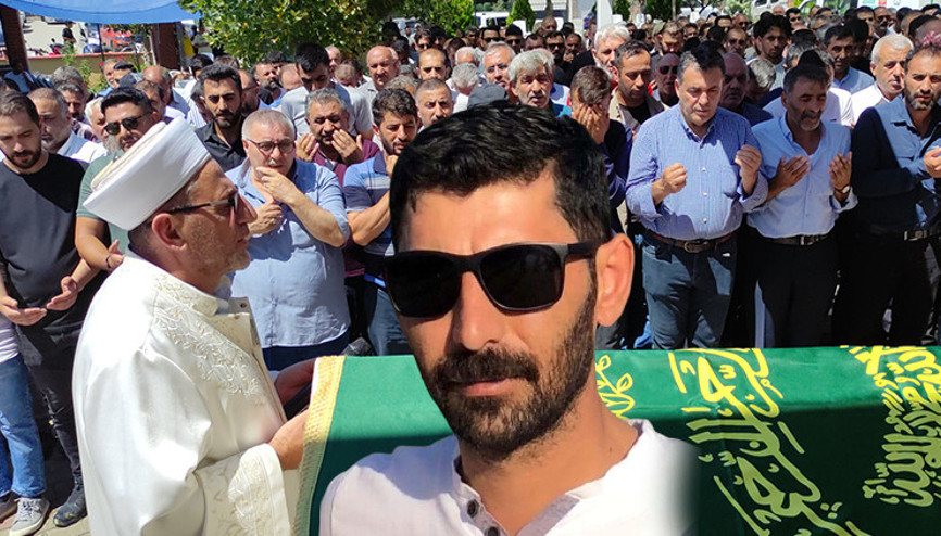Bıçaklı kavgada ölen belediye başkanının şoförü toprağa verildi... Tabutunu Başkan Demir taşıdı