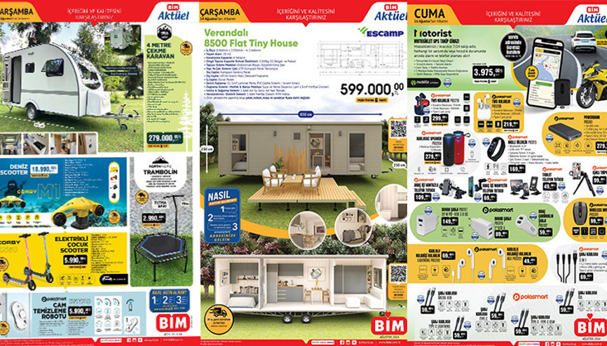 SATIŞTA BİM AKTÜEL 16 AĞUSTOS 2024 - İNDİRİMLİ ÜRÜNLER- KATALOĞU || Bimde bu hafta cuma neler var BİM Tiny House, Karavan, Cam Temizleme Robotu getiriyor... SATIŞTA BİM AKTÜEL 16 AĞUSTOS 2024 - İNDİRİMLİ ÜRÜNLER- KATALOĞU || Bimde bu hafta cuma neler var BİM Tiny House, Karavan, Cam Temizleme Robotu getiriyor...