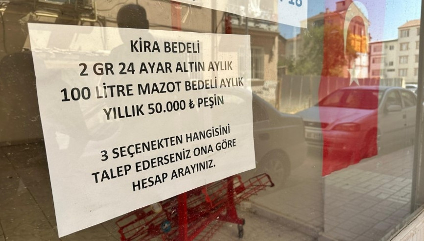 Elazığda şaşırtan kiralık iş yeri ilanı