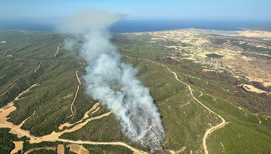 Çanakkale’de orman yangını