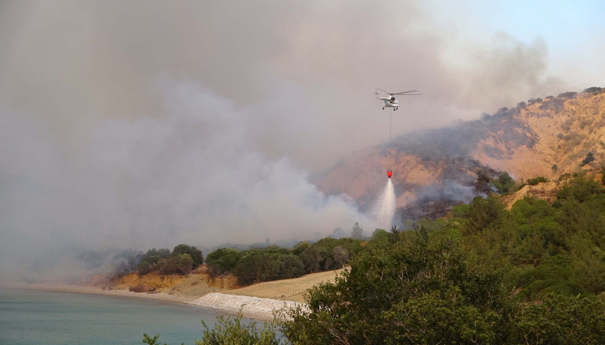 Çanakkale’de orman yangını (3)
