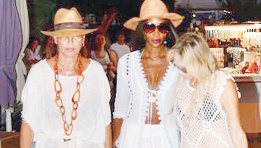 Naomi Campbell yine Bodrumda