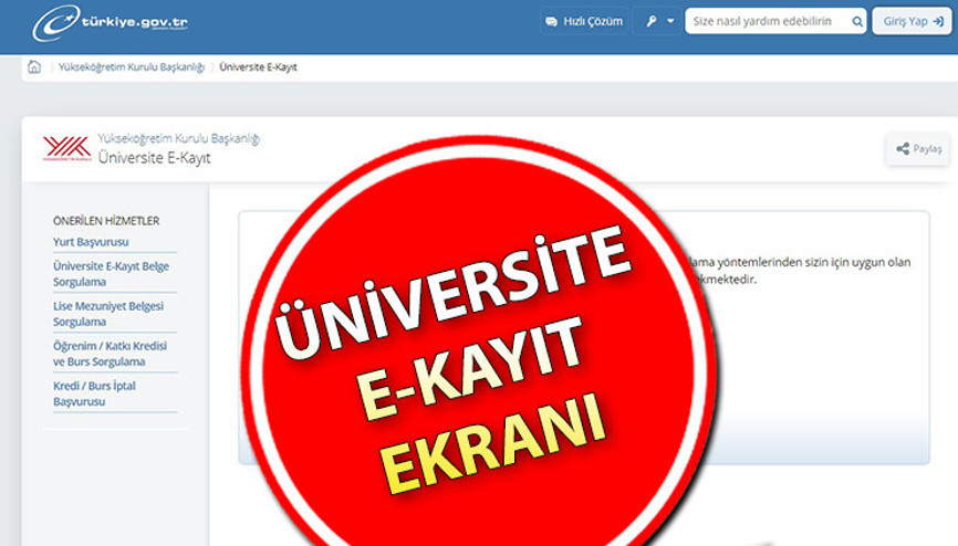 ÜNİVERSİTE E-KAYIT EKRANI (e-Devlet) İÇİN TIKLAYIN || Son dakika: Kayıtlar bugün başladı Üniversite kayıtları nasıl yapılır, hangi belgeler gerekli e-Devlet üniversite kayıt ekranı