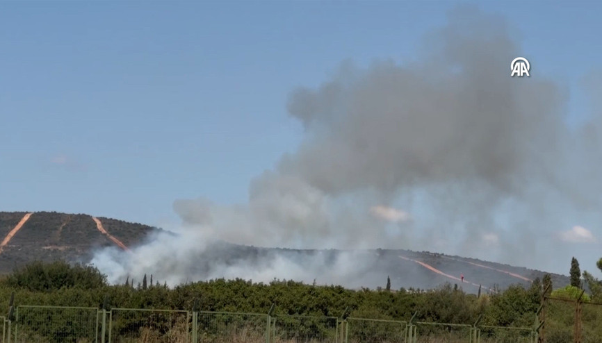 Tuzlada askeri alanda yangın