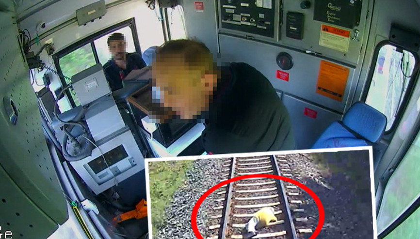 Dengesini kaybedip raylara düştü, trenin altında kalarak öldü Korkunç görüntüler ortaya çıktı: Makinistin paniği kamerada