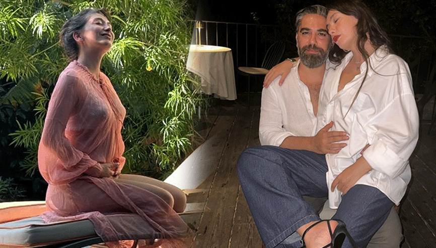 Temmuz ayında hamile olduğunu duyurmuştu... İlk aile fotoğrafı geldi