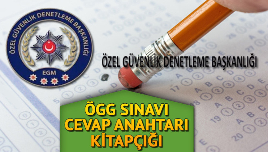 ÖGG SINAV SORULARI VE  A-B CEVAP ANAHTARI YAYINLANDI || 110. dönem EGM özel güvenlik sınavı soruları ve cevap anahtarı nasıl, nereden görüntülenir