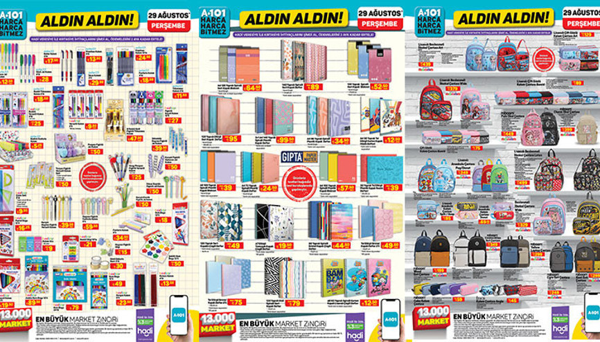 SATIŞTA A101 KIRTASİYE ÜRÜNLERİ 2024 ||🖊️📚 A101 aktüel 29 Ağustos 2024 kataloğu || A101de bu hafta neler var A101 kırtasiye ürünleri getiriyor...