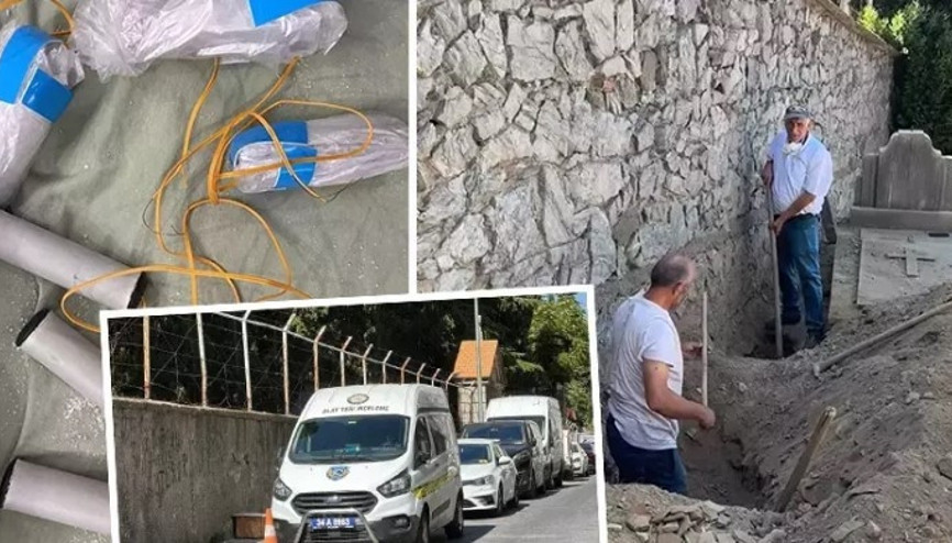 Şişli’de Rum Ortodoks Mezarlığı’nda kaçak kazı yapan 4 kişi yakalandı