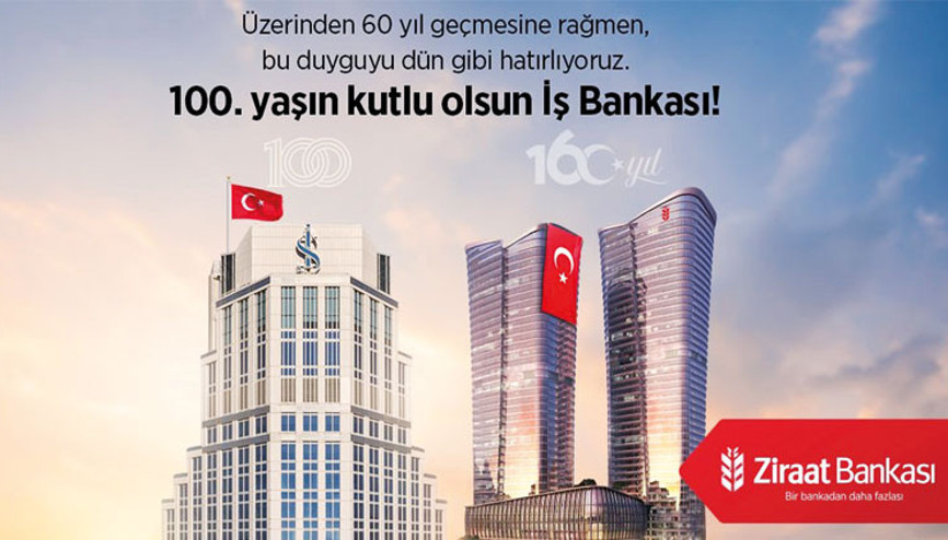Ziraat’ten İş’e kutlama mesajı