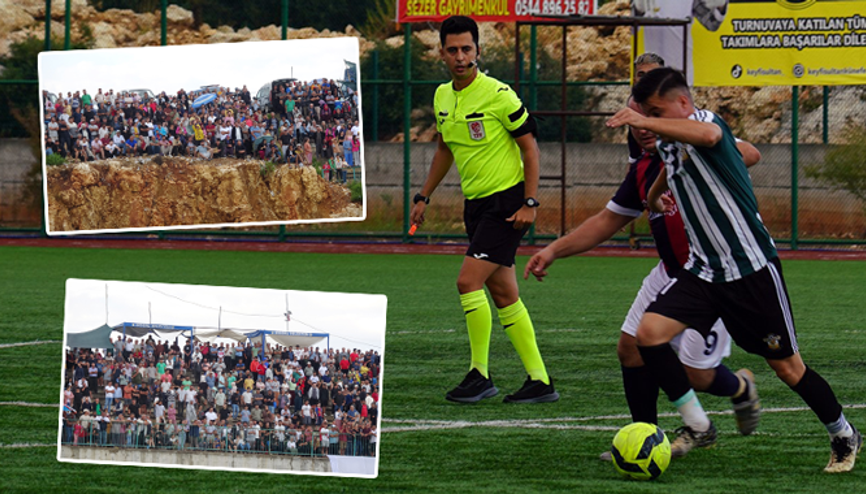 Mersin Erdemlide şaşırtan olay Mahalle maçını 15 bin kişi izledi...
