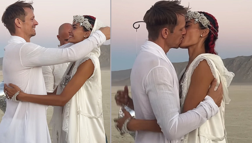 Duvağını açtı, ilk öpücüğünü verdi: Issızlığın ortasında yalın ayak evlendiler Duvağını açtı, ilk öpücüğünü verdi: Issızlığın ortasında yalın ayak evlendiler