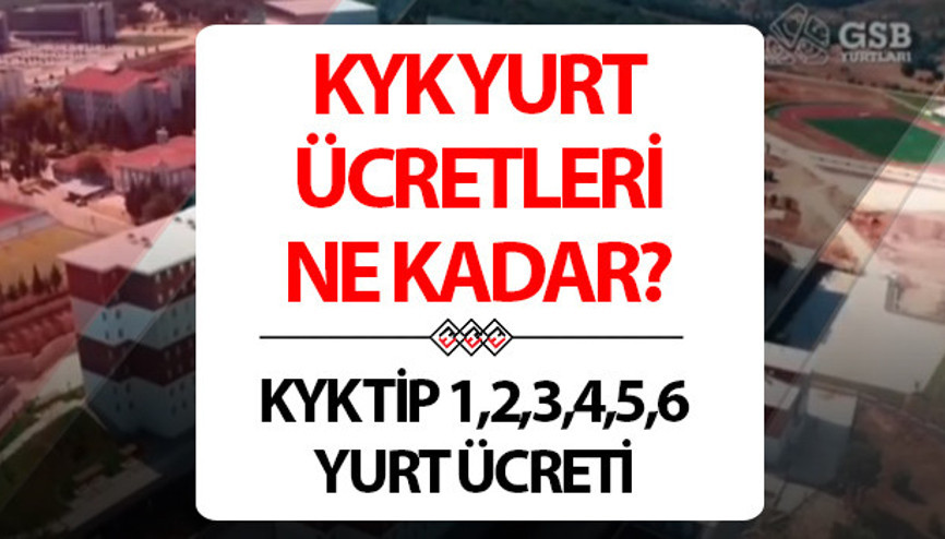 KYK YURT ÜCRETLERİ NE KADAR KYK tip 1.,2.,3.,4.,5.,6. aylık yurt ücreti ne kadar oldu 2024-2025 yurt ücret tarifesi