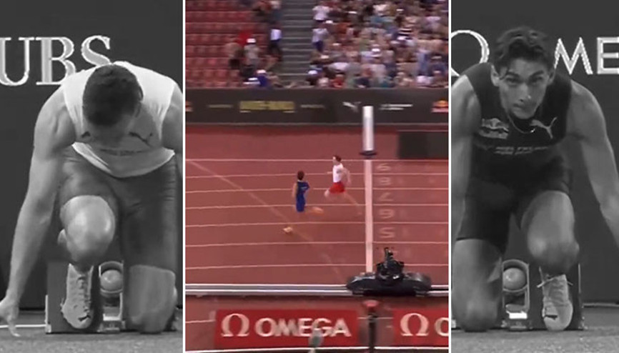 Armand Duplantis sınırları zorluyor Sırıkla atlamanın ardından bu kez de 100 metre koşusunda dünya rekortmenini geçti...