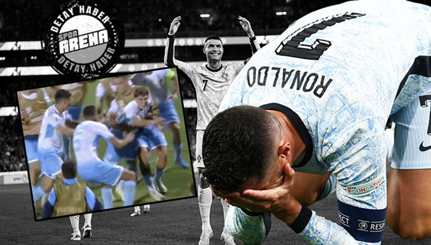 Dünya futbolunda tarihi gece San Marino 20 yıl sonra başardı, Cristiano Ronaldonun gözyaşları...