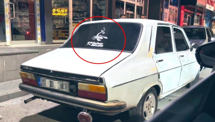 Şırnakta JİTEM amblemi ve Sadece ölüler görür yazılı beyaz torosun sahibi uzman çavuş açığa alındı