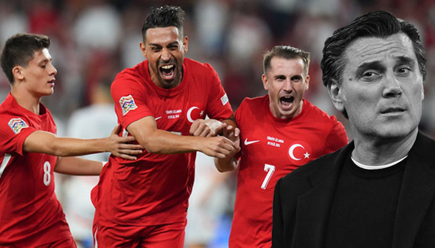 Türkiye - İzlanda maçında Montella inadından döndü, 77. saniyede gol geldi Kerem Aktürkoğlu tarihe geçti