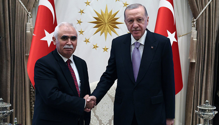 Cumhurbaşkanı Erdoğan, AYM Başkanı Özkaya’yı kabul etti