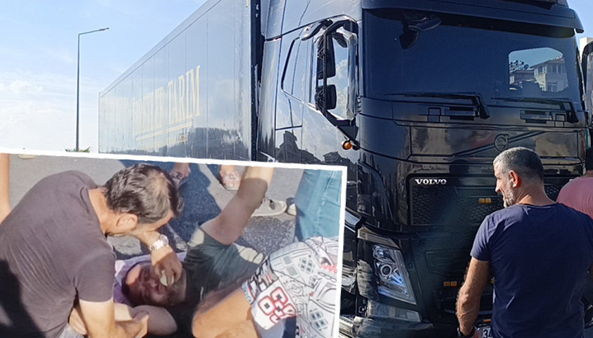 TIR şoförü direksiyon başında epilepsi nöbeti geçirdi, yardımına vatandaşlar koştu TIR şoförü direksiyon başında epilepsi nöbeti geçirdi, yardımına vatandaşlar koştu