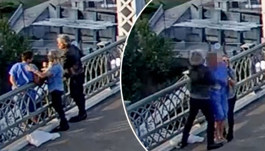 Ünlü şarkıcı köprüden atlamak isteyen bir kadını kurtardı… İnanılmaz olay anbean kamerada
