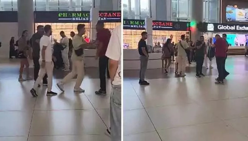 Eski eşini havalimanında erkek arkadaşıyla görünce çılgına döndü Eski eşini havalimanında erkek arkadaşıyla görünce çılgına döndü