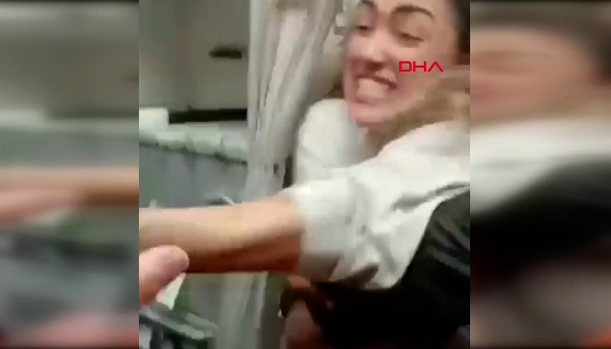 Kabin memuru ile Tatlısesin tartışması kamerada