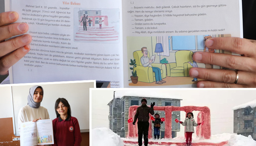 DHAnın haberi ders kitabında konu oldu: Yılın babası...