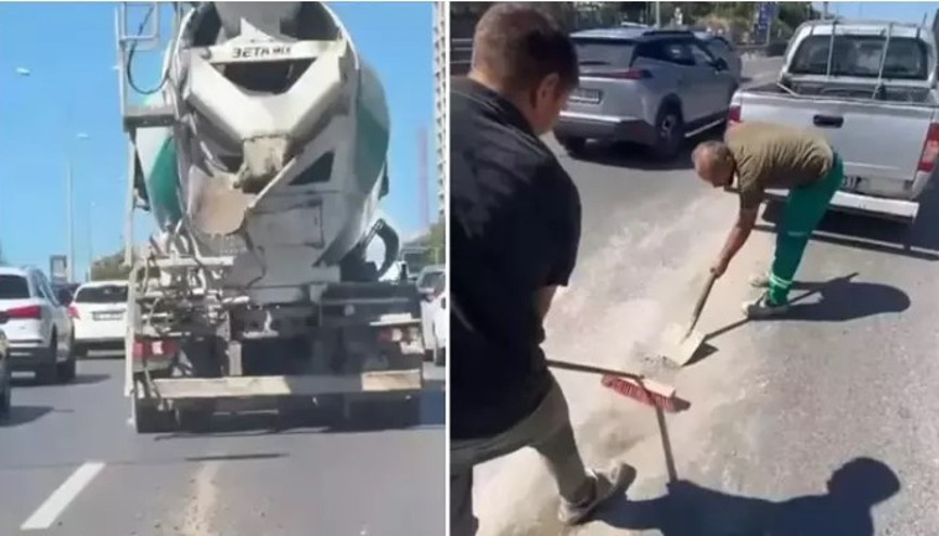 Üsküdar’da yola beton dökerek ilerleyen sürücüye 12 bin 52 lira para cezası