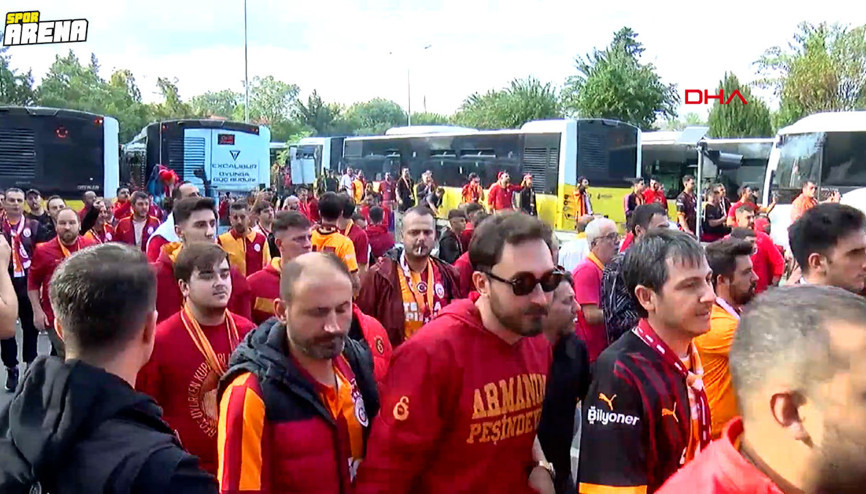 Galatasaray taraftarı Kadıköye böyle geldi