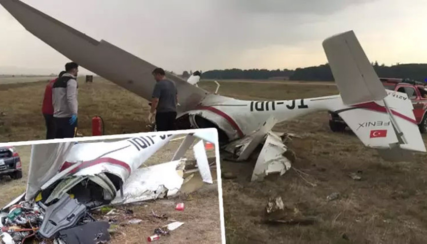 Bursa’da eğitim uçağı düştü