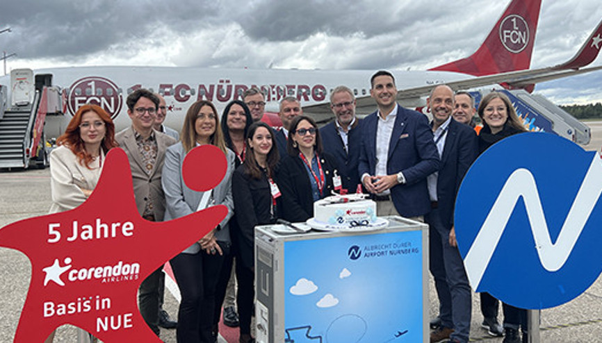 Corendon Airlines şimdiye kadar Nürnbergden 1 milyon 600 bin yolcu taşıdı