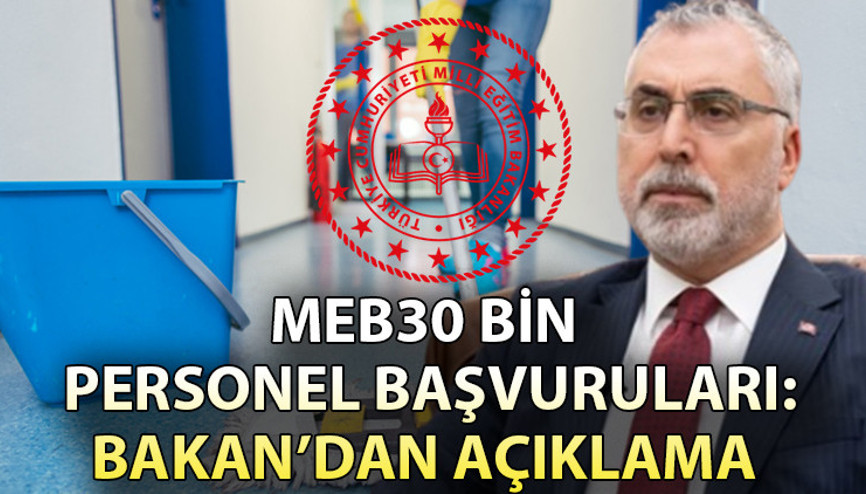MEB OKULLARA 30 BİN TEMİZLİK PERSONELİ BAŞVURU SONUÇLARI (30 Eylül) || MEB okullara 30 bin temizlik personel alımı başvuruları sonuçları açıklandı mı, ne zaman açıklanacak Bakan Işıkhan ve Tekinden açıklama geldi