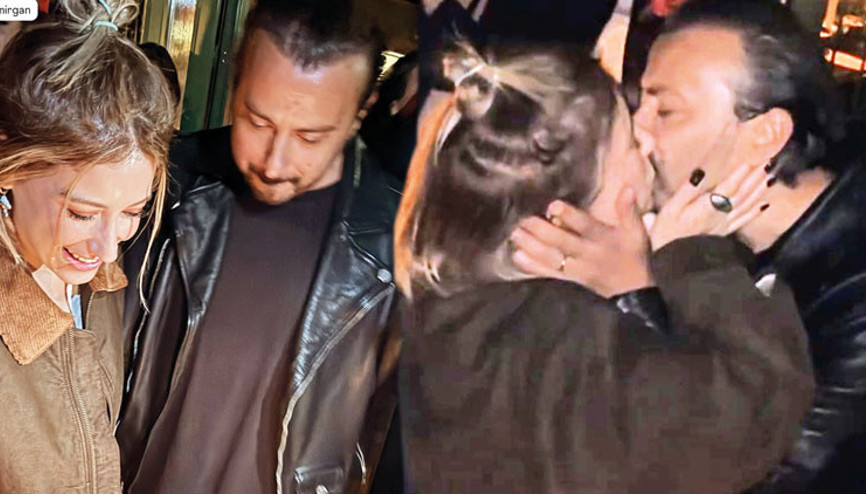 Ali Ataydan Hazal Kayaya 34. yaş öpücüğü