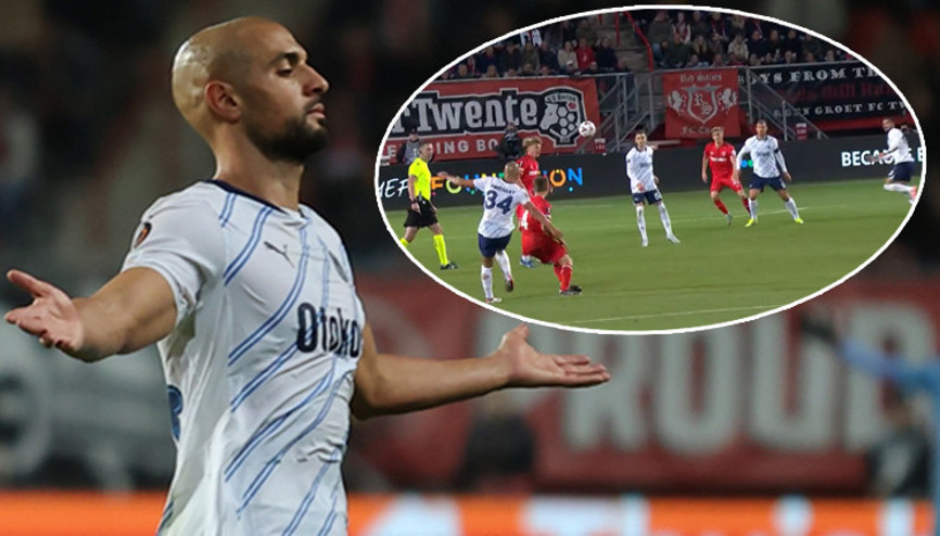 Sofyan Amrabattan geceye damga vuran asist Twente-Fenerbahçe maçında bir ilki başardı